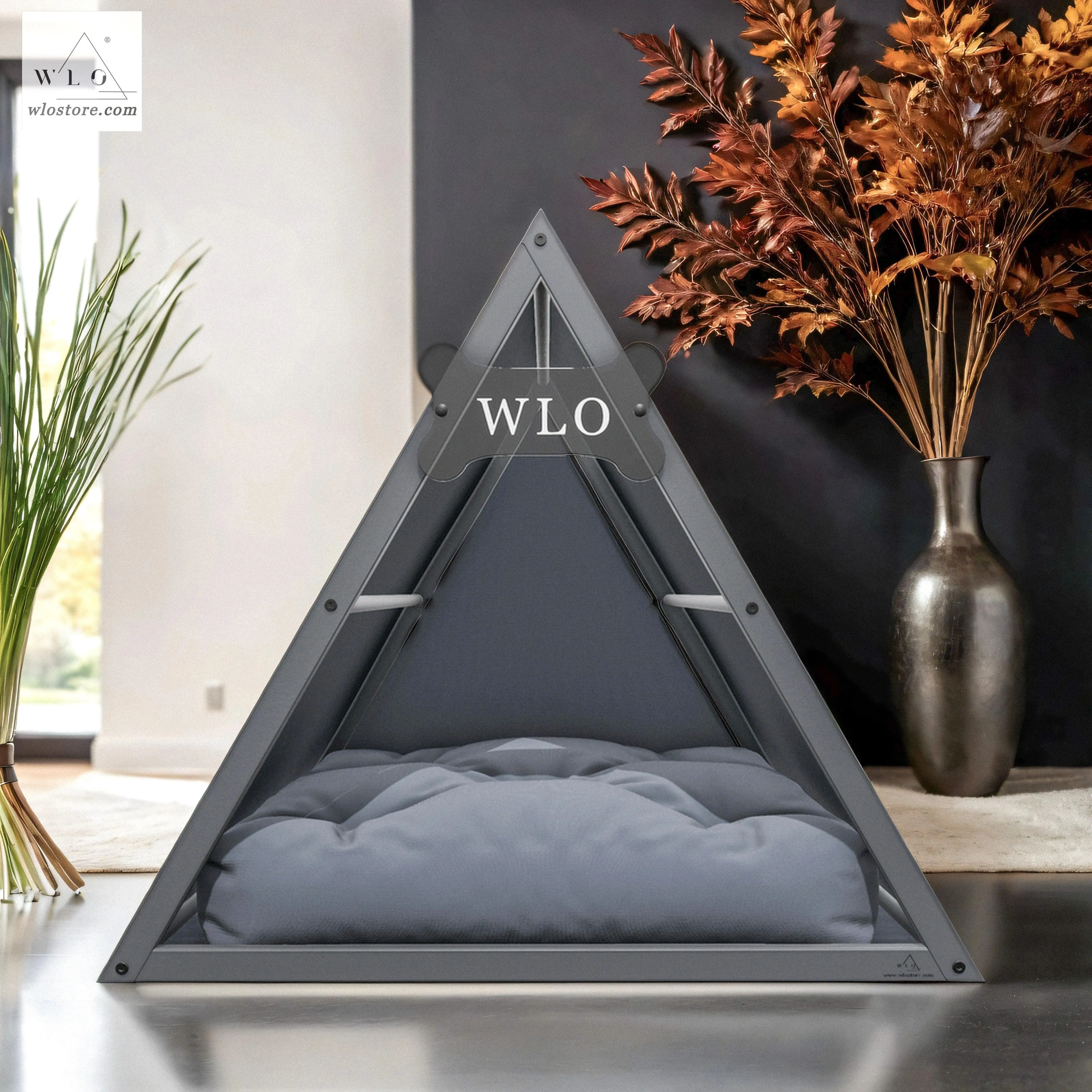 WLO® Gray Lakota Modern Dog House