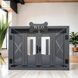 WLO® Gray Pueblo Modern Dog House