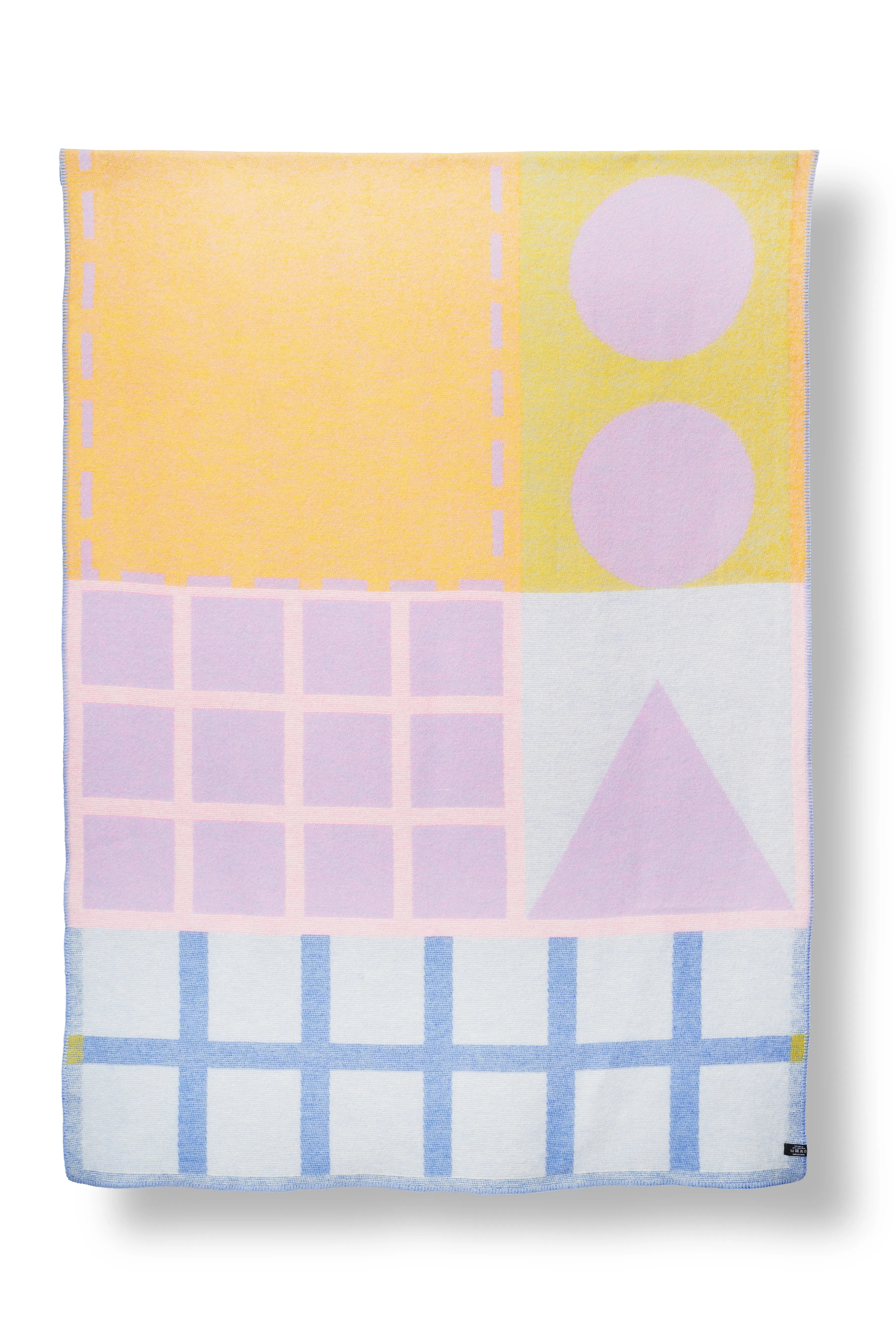 Wool Blanket "Post It" by Sophie Probst